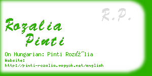 rozalia pinti business card